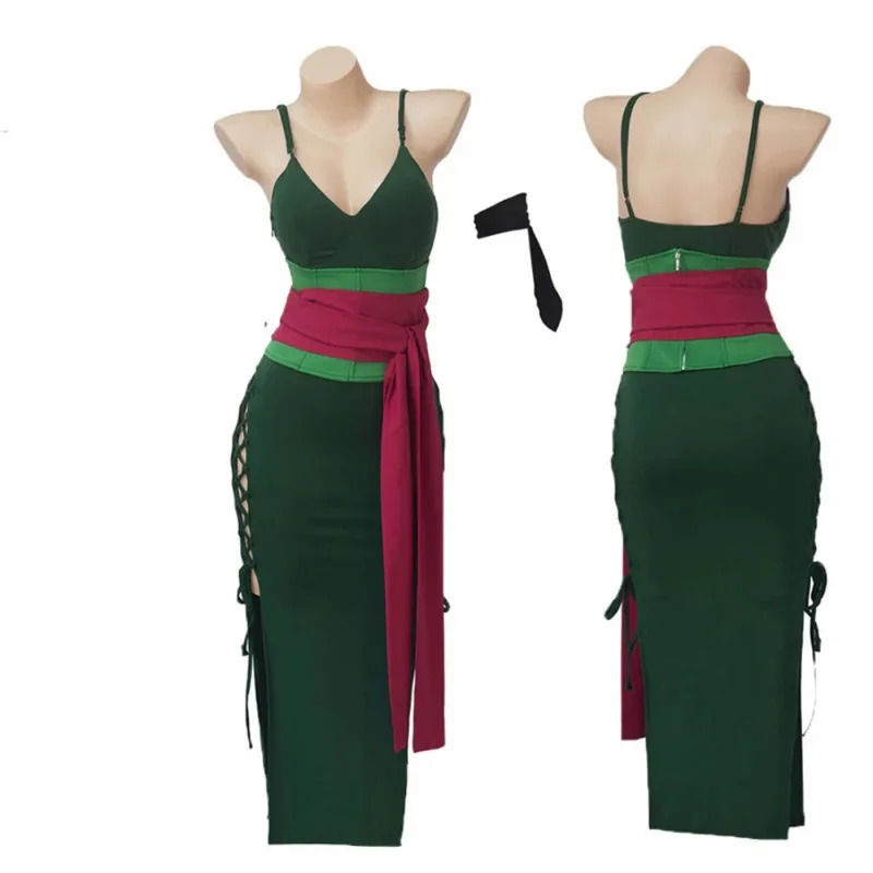 Anime Zoro Cosplay Female - Anime Wano Country Roronoa Cosplay Kostium