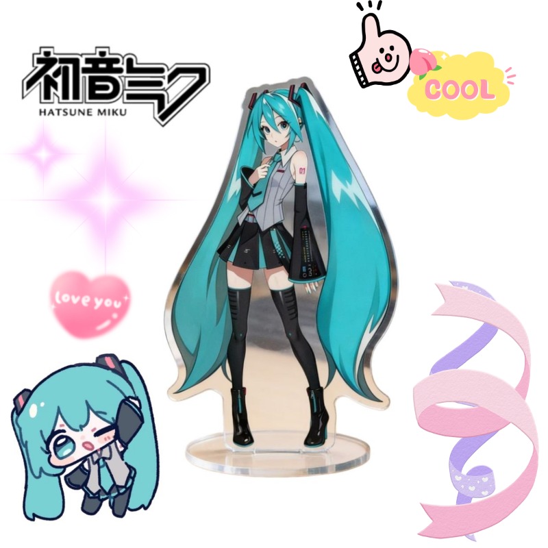 Anime Cosplay In Japan - Hatsune Miku 10cm Akrylowy Stojak Urocza