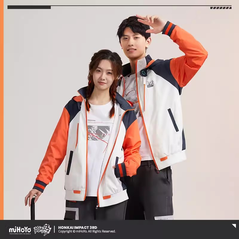 Anime Cosplay Couple - Płaszcz Kiana z gry miHoYo Honkai