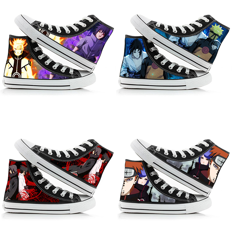 Anime Cosplay Ideas For Women - Buty płócienne Naruto Uzumaki za kostkę,