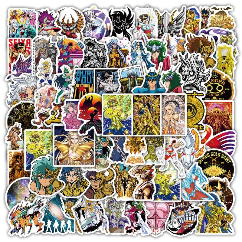 Anime Cosplay Manga - 101 szt. Naklejki Anime Saint Seiya,