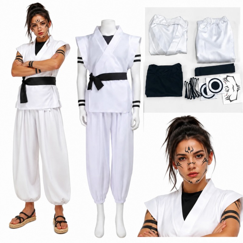 Jujutsu Kaisen Uniform - Kostium Cosplay Ryomen Sukuna Jujutsu Kaisen