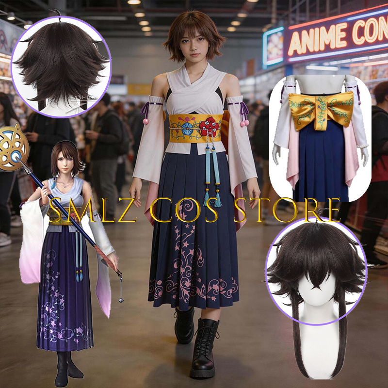 Anime Cosplay Outfit - Smlz FFX Yuna Cosplay Anime FF10