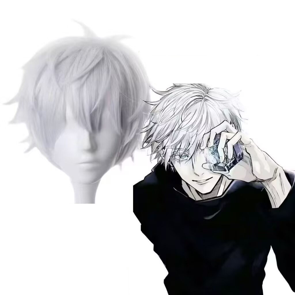 Anime Cosplay Gojo - Peruka do cosplayu Gojo Satoru Anime