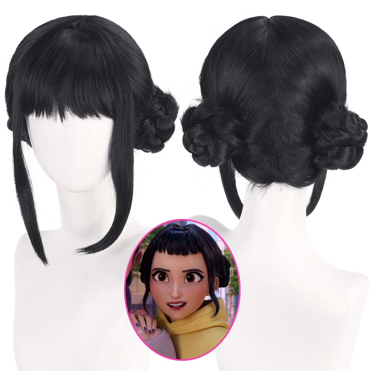 Anime Zoey Cosplay - Peruka do cosplayu Zoey, 33 cm,