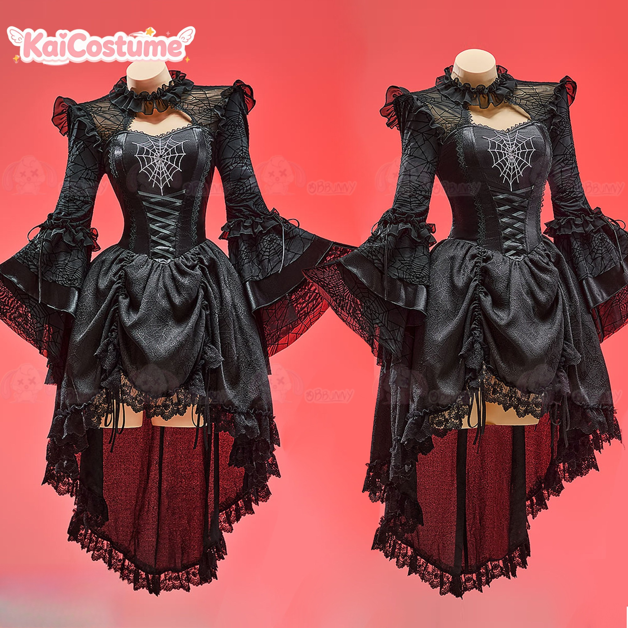 Anime Cosplay Lolita - Oryginalna Sukienka Gothic Lolita Dark Melody