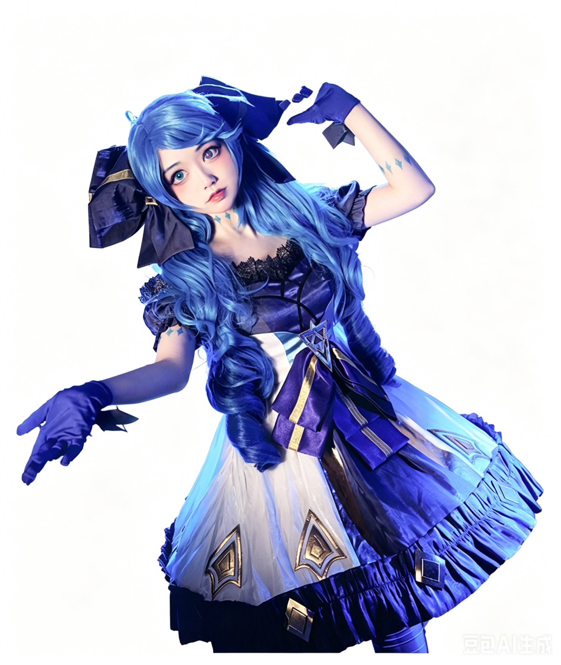 Anime Cosplay Lolita - Kostium Cosplay LoL Gwen Szyciarka Święta
