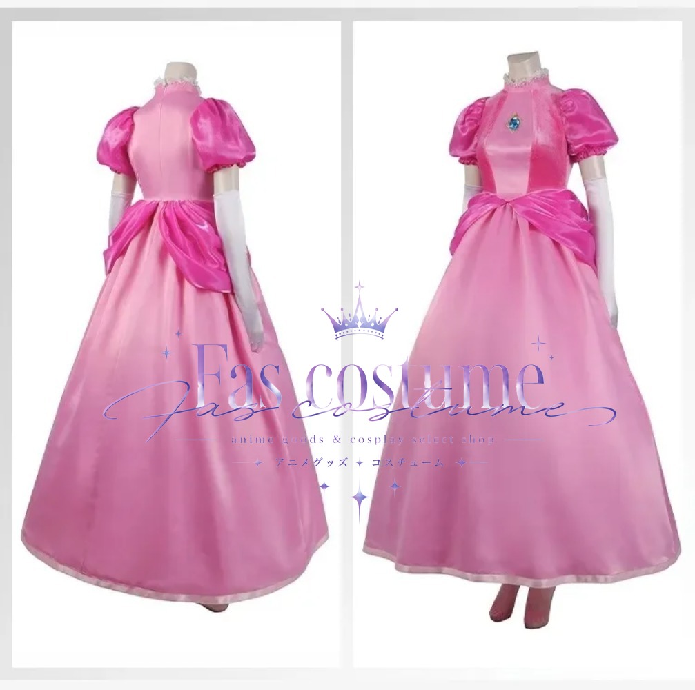 Anime Cosplay Lolita - Kostium Cosplay Księżniczki Peach, Strój Super