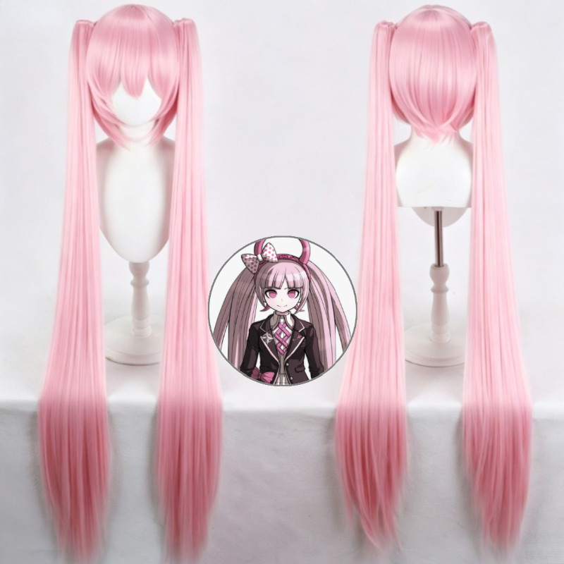 Cosplay Anime Pink Hair - Peruka do cosplayu Danganronpa Kotoko Utsugi,