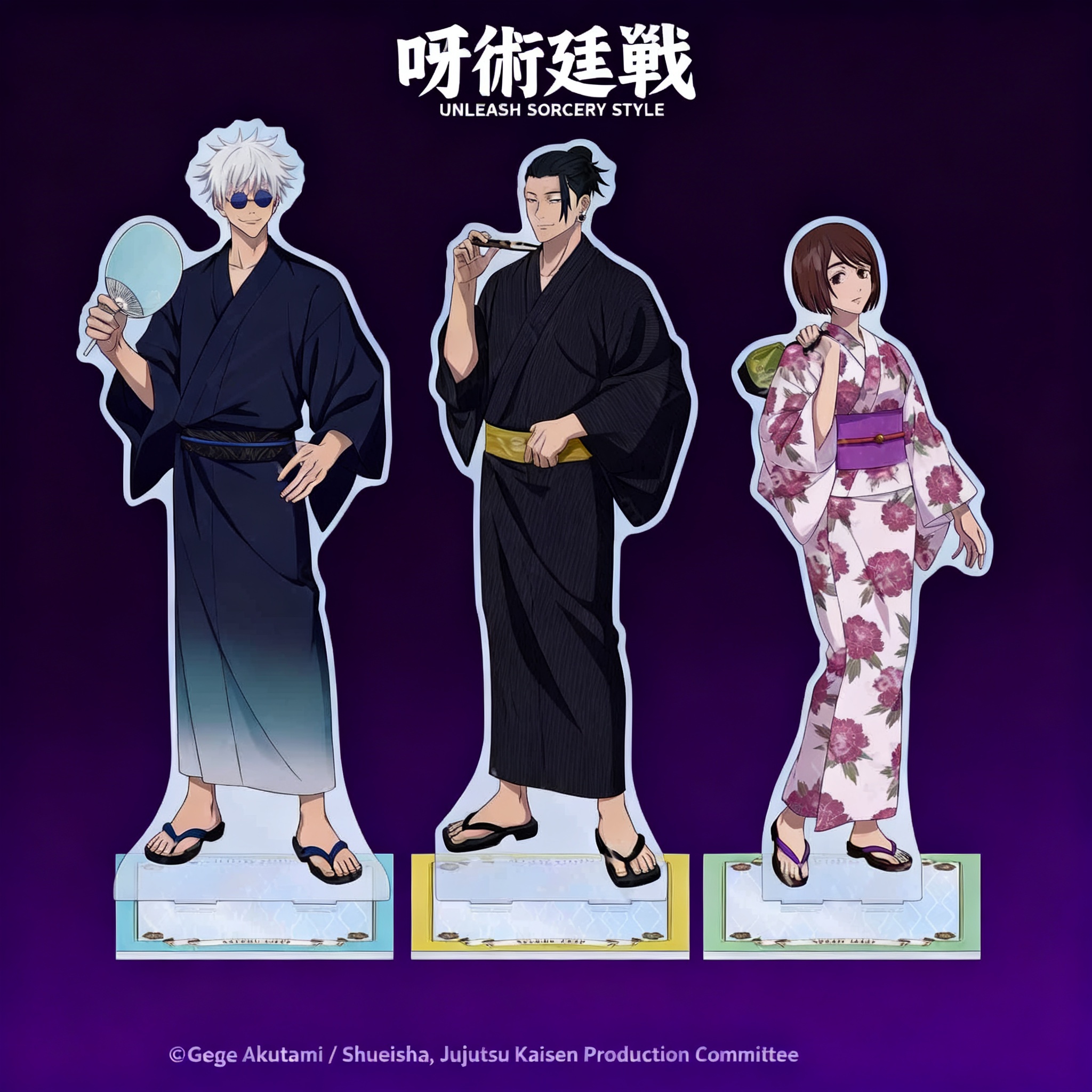 Anime Cosplay Gojo - Anime Jujutsu Kaisen Yukata Kimono Strój