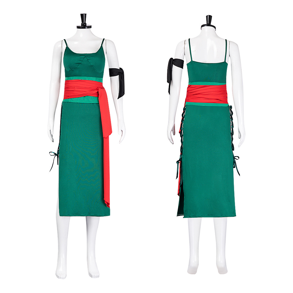 Anime Zoro Cosplay Female - Kostium Cosplay Zoro (Wano Country) -