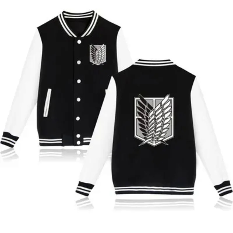 Attack Titan Cloak - Kurtka bejsbolówka CyAnime Atak Tytanów, jesienno-zimowa,