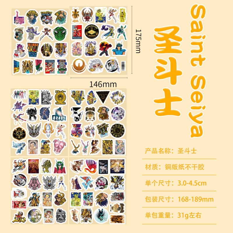 101 szt. Naklejki Anime Saint  – Anime Cosplay Manga recenzja i cena