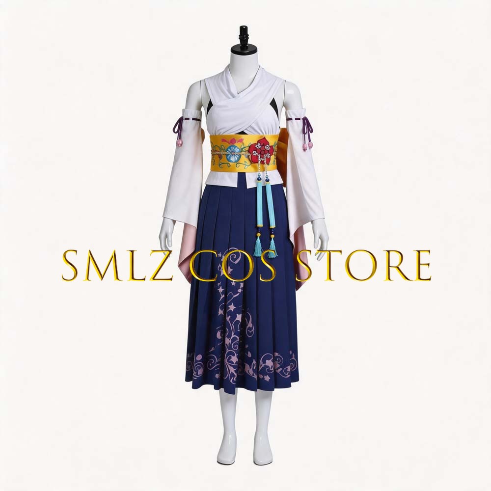 Smlz FFX Yuna Cosplay Anime FF – Anime Cosplay Outfit recenzja i cena