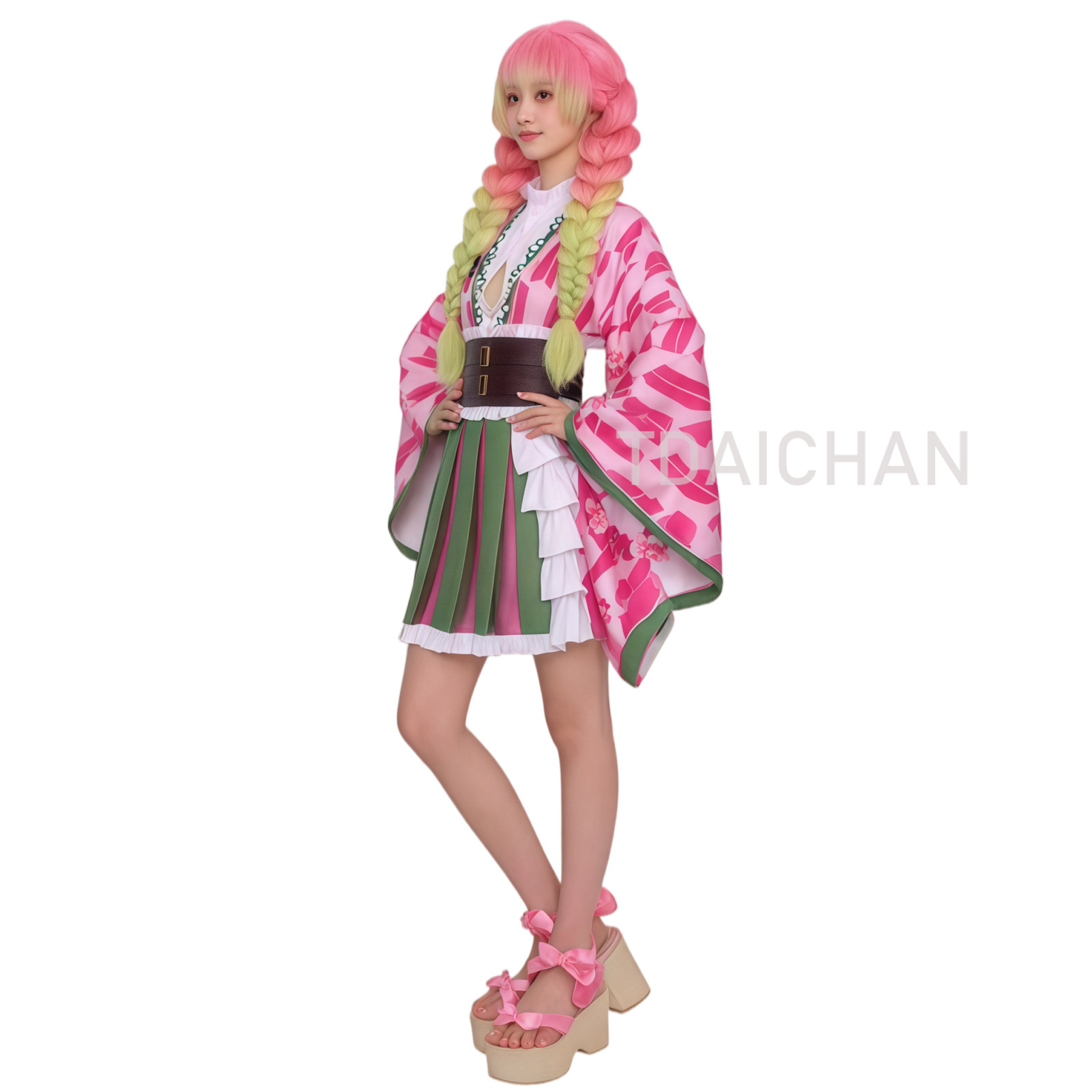 Peruka do cosplayu Anime Kanro – Cosplay Anime Pink Hair recenzja i cena