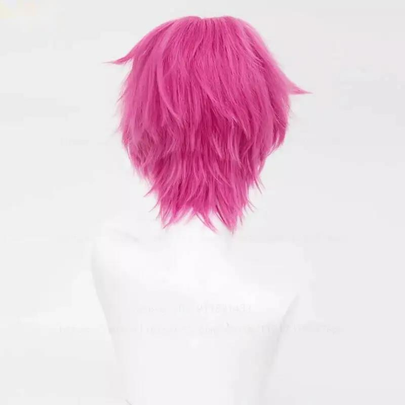 Peruka do cosplayu Saiki Kusuo – Cosplay Anime Pink Hair recenzja i cena