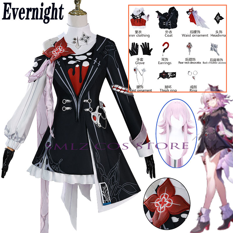 Nowy strój cosplay Evernight z – Anime Cosplay Costumes Female recenzja i cena