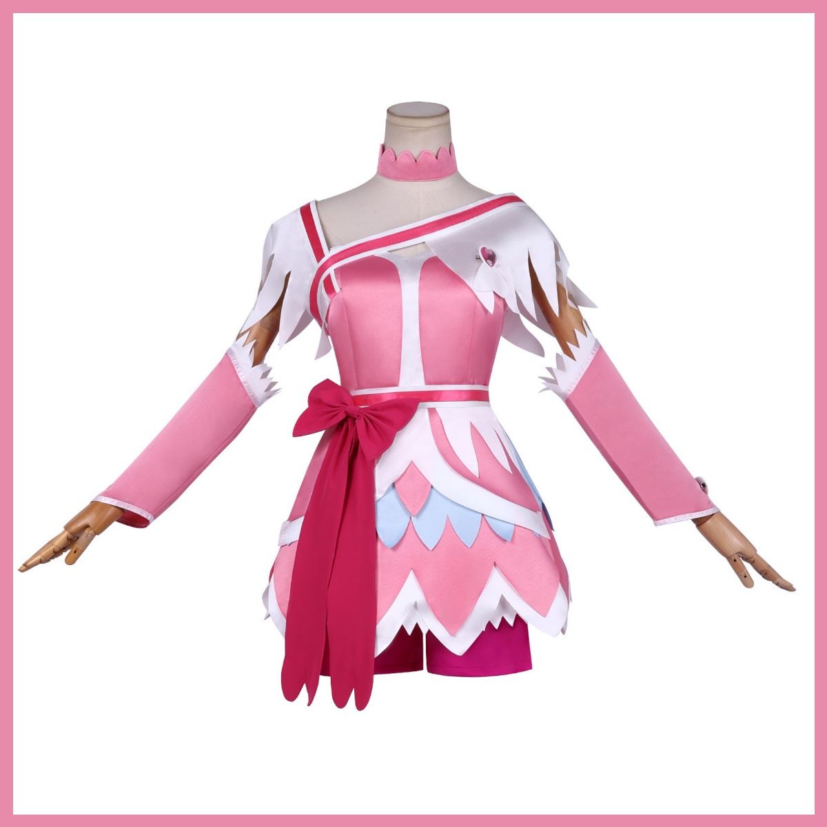 Anime Doki Doki! Kostium Cospl – Cosplay Anime Pink Hair recenzja i cena