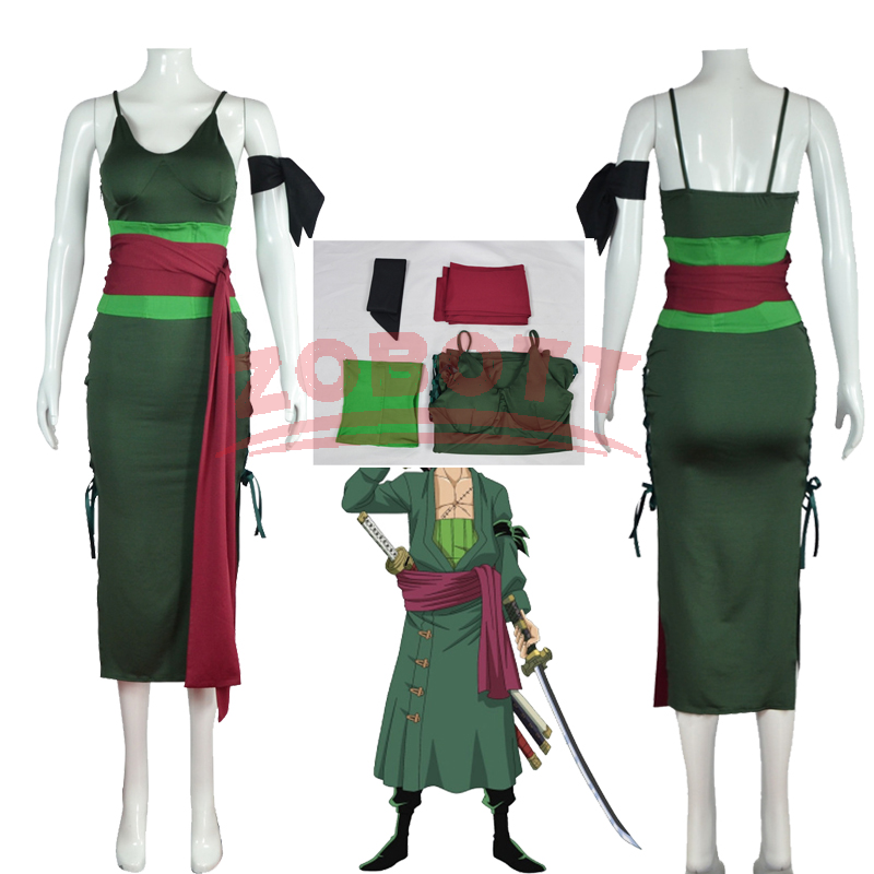 Kostium Cosplay Anime Roronoa  – Anime Zoro Cosplay Female recenzja i cena