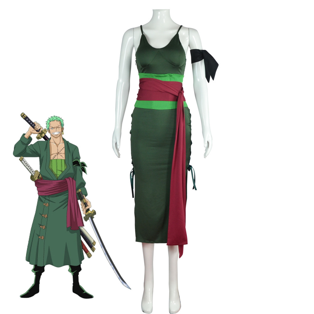 Kostium Cosplay Anime Roronoa  – Anime Zoro Cosplay Female recenzja i cena