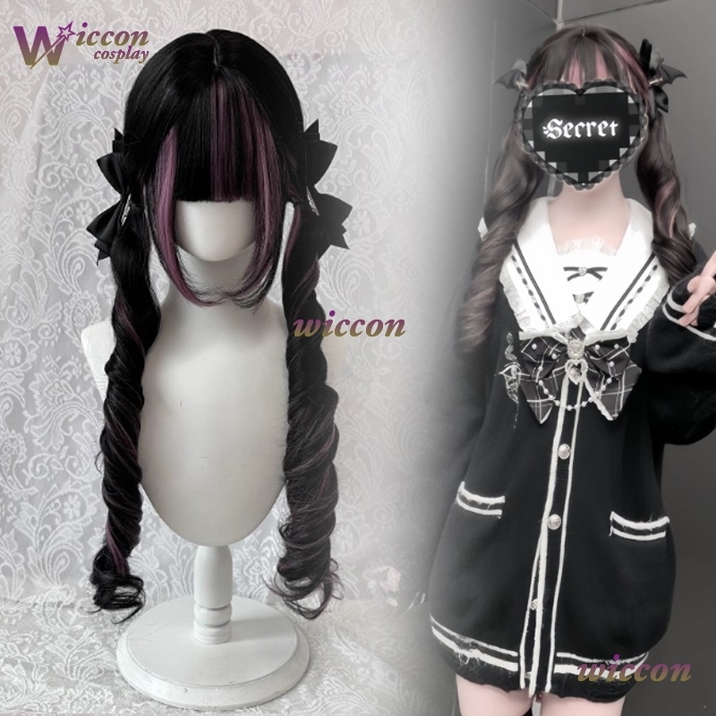 Komiks ‌ Czarna peruka z różow – Cosplay Anime Pink Hair recenzja i cena